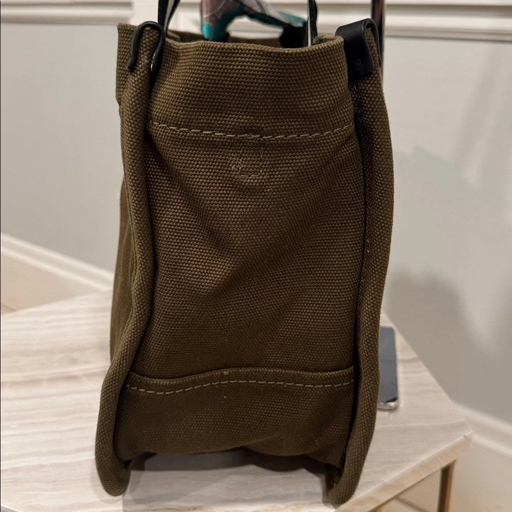 Marc Jacobs Bag Signet Canvas Olive Green Logo Tote - Picture 7 of 17